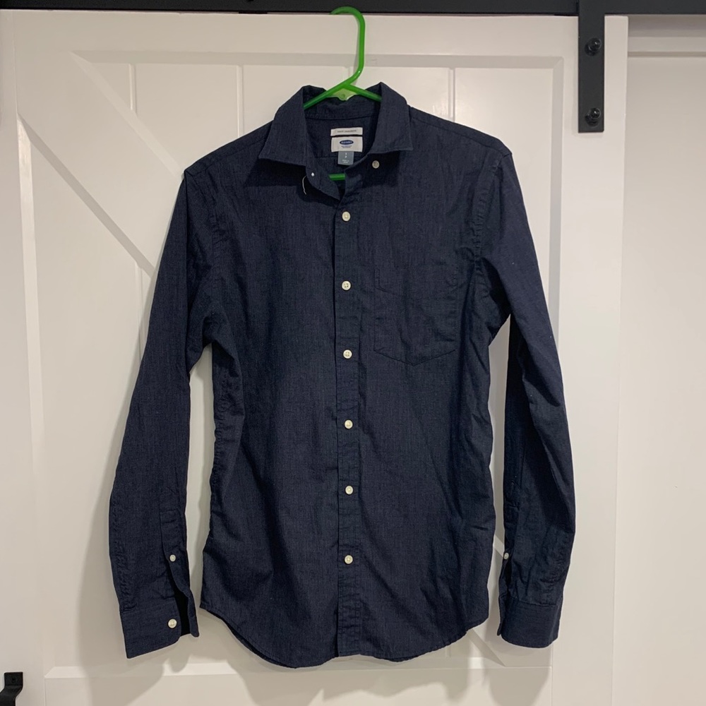 Men Old Navy Slim Fit Denim Shirt